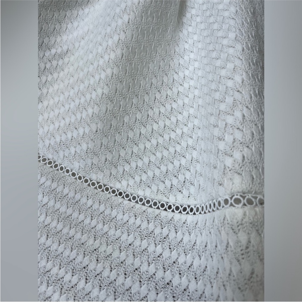 Maje $465 White Textured Dress with Lace Detail. Size 1.
Like new condition. - Picture 12 of 12